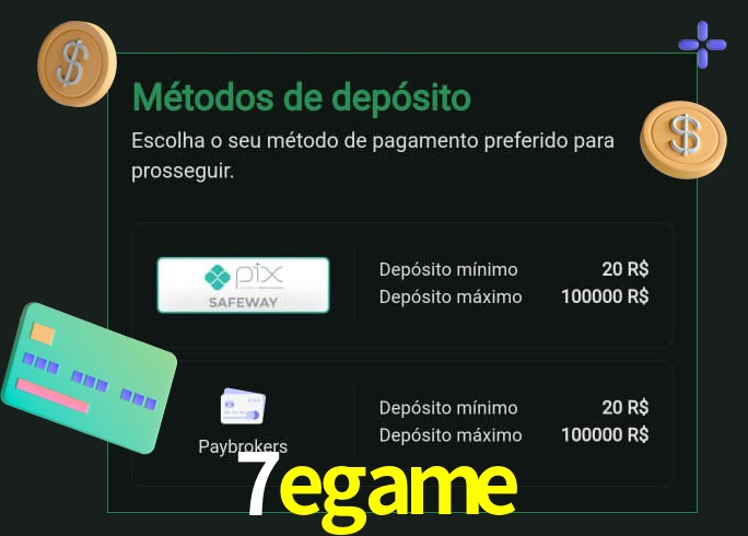 O cassino 7egame oferece uma grande variedade de métodos de pagamento